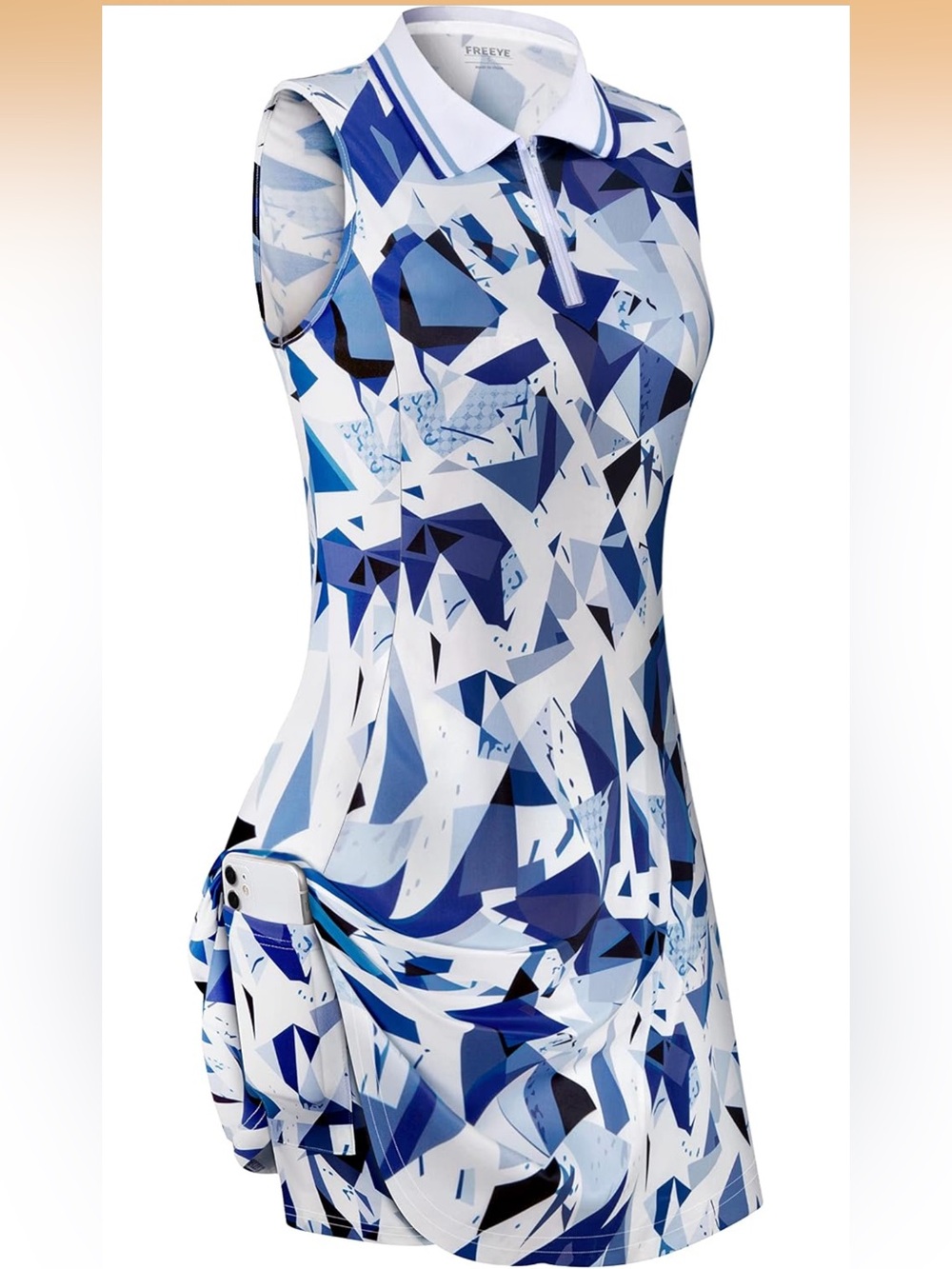 NWT! Womens Sleeveless Golf Tennis Dresses with Inner Shorts M
